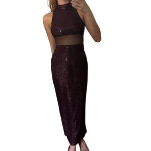 vintage blondie nights halter dress